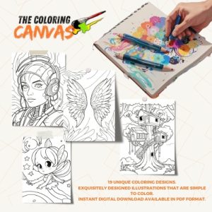 Cyber Fairies Coloring Book