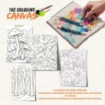 The Coloring Canvas Glow in the Dark Forests Coloring Book