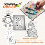 The Coloring Canvas   Rainbow Robots Coloring Book