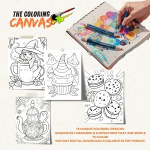 The Coloring Canvas Witchy Tea Parties