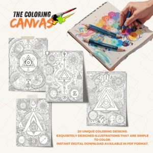 Mystical Alchemy Symbols Coloring Book