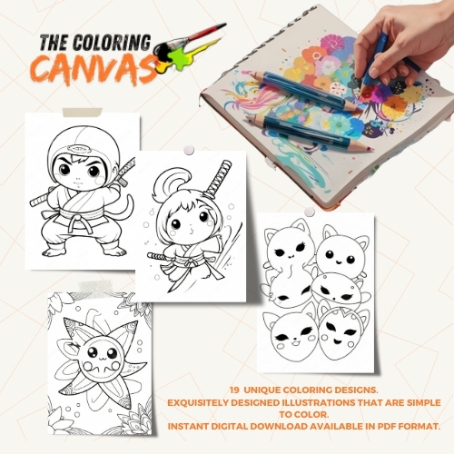 The Coloring Canvas   Alien Beach Party Coloring Book