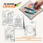 The Coloring Canvas Alien Planets Coloring Book