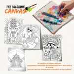 The Coloring Canvas Ancient Egyptian Symbols Coloring Book