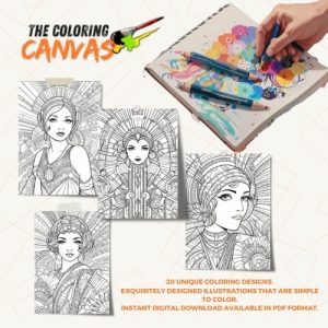 Art Deco Glamour Coloring Book