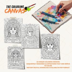 The Coloring Canvas   Explore Aztec Mythology