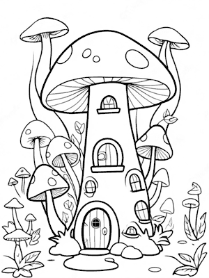 The Coloring Canvas   Cottagecore Fairies