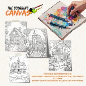 Charming Cottages Coloring Book