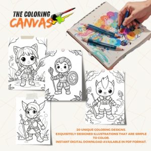 Fantasy Characters Coloring Book