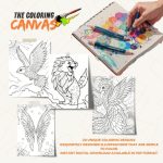 The Coloring Canvas Feathered Dragons Coloring Book