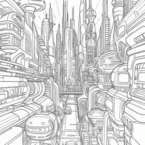 Futuristic Metropolis Scenes