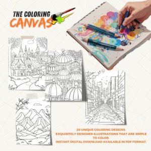 Giant Cupcake Villages Coloring Book