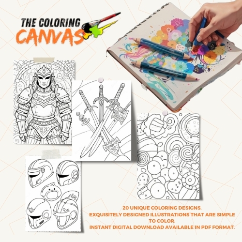 The Coloring Canvas Gummy Bear Warriors Coloring Book