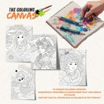 The Coloring Canvas Japanese Mythology Coloring Book