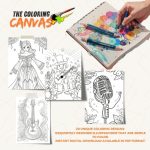 The Coloring Canvas   Magical Pop Stars Coloring Book