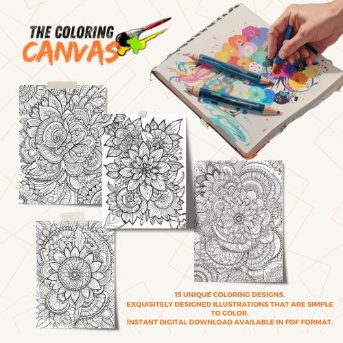 The Coloring Canvas   Mandalas Coloring Book