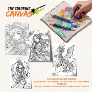 Manga Magic Coloring Book