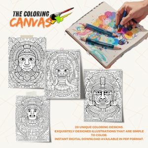 Mayan Mythology Coloring Book