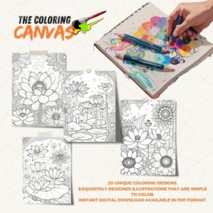 Mystic Lotus Gardens Coloring Book