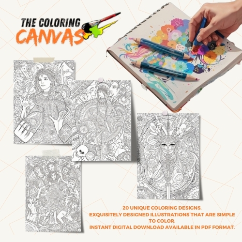 The Coloring Canvas   Pagan Rituals Coloring Book