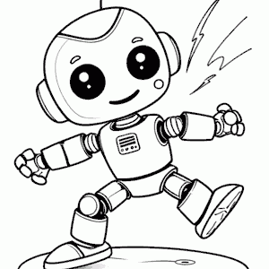 Robo Cuties Coloring Book