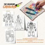 The Coloring Canvas   Robot Wizard School Coloring Book