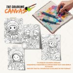 The Coloring Canvas   Space Explorers Coloring Book