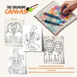 Steampunk Circus Coloring Book