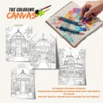 The Coloring Canvas   Victorian Greenhouses Coloring Book